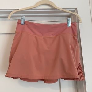 LULULEMON pace rival skirt in coral